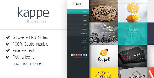Kappe - Creative Full Screen Joomla Template