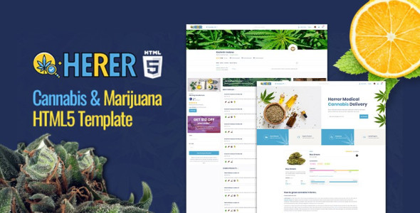 Herrer - Medical Marijuana Multivendor HTML5
