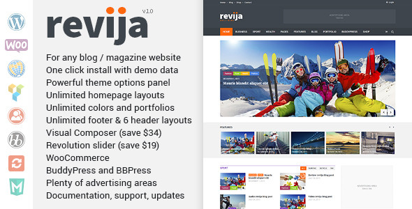 Revija – Blog/Magazine WordPress Theme