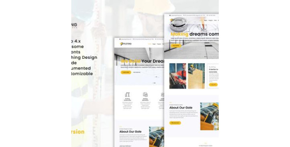 Ploting Construction &amp; Architecture Company Responsive Multipage