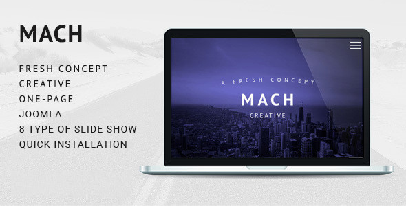 MACH - Fresh Concept One Page Creative Joomla Theme