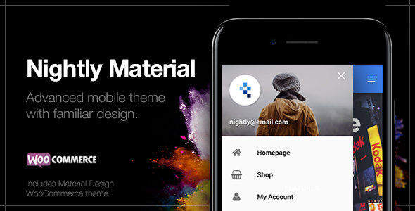 Nightly Material | Mobile Theme for WordPress