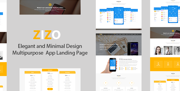 Zizo - Responsive App Landing Page