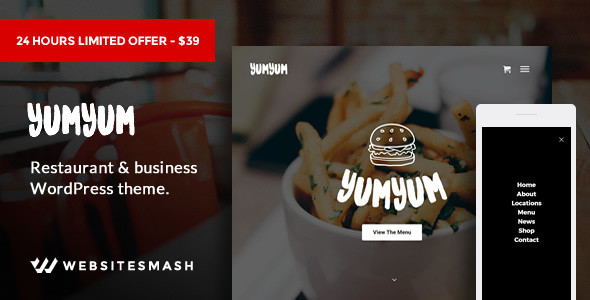 YumYum - Restaurant & Business WordPress Theme