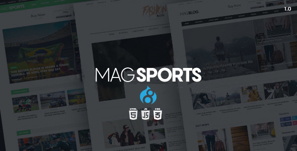 MagSports - News Editorial & Magazine Drupal 8 Theme