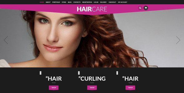 Free Hair Styling Supplies Shop WooCommerce Theme