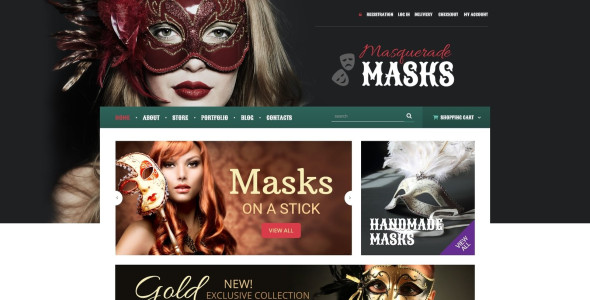 Free Masquerade Mask WooCommerce Theme