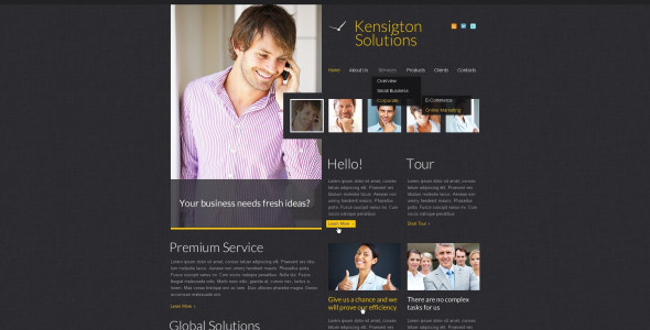 Free Business &amp; Services WordPress Website Theme