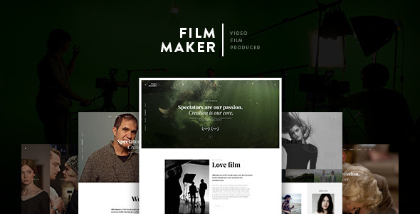 FilmMaker Drupal 8 Theme Movie Production - Video Blogger - Creative Agency