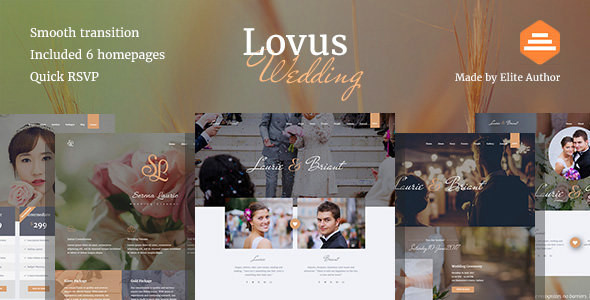 Lovus - Wedding Planner WordPress Theme