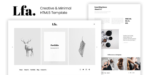Lfa. - Creative & Minimal HTML5 Template