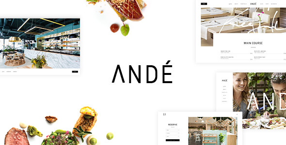 Andé - A Modern and Elegant Restaurant WordPress Theme