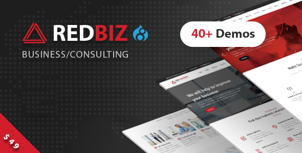 RedBiz - Business & Consulting Multi-Purpose Drupal 8 Theme