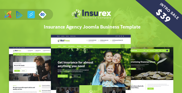Insurex - Insurance Agency Joomla Business Template