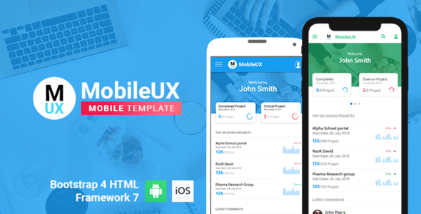 Mobileux | Multipurpose HTML Mobile App Template