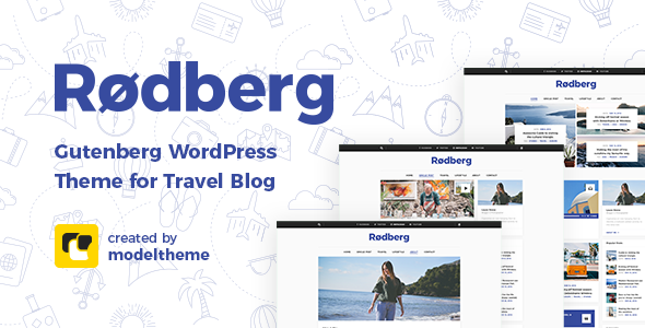Rodberg - Travel Blog WordPress Theme Gutenberg Compatible