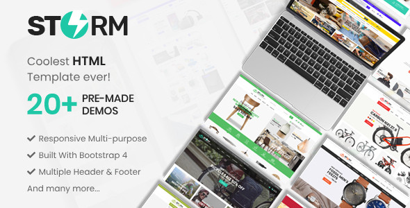 Storm - Ecommerce HTML Template