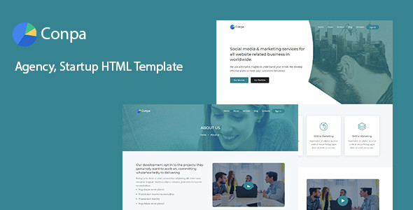 Conpa - Agency, Startup HTML Template