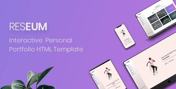 Reseum - Interactive Personal Portfolio Template