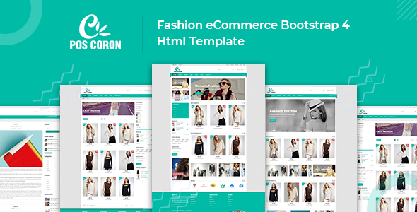 Coron – Fashion eCommerce Bootstrap 4 Template