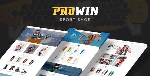 Prowin - Sports eCommerce Bootstrap 4 Template
