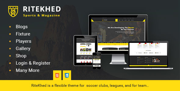 RiteKhed Fixtures and Sports Html Template