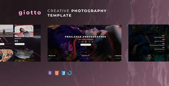 Giotto — Creative Photography Template