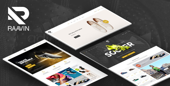 Raavin - Shoes eCommerce Bootstrap 4 Template