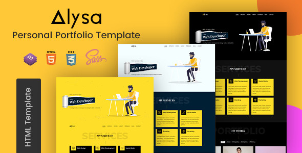 Alysa - Personal Portfolio HTML Templates