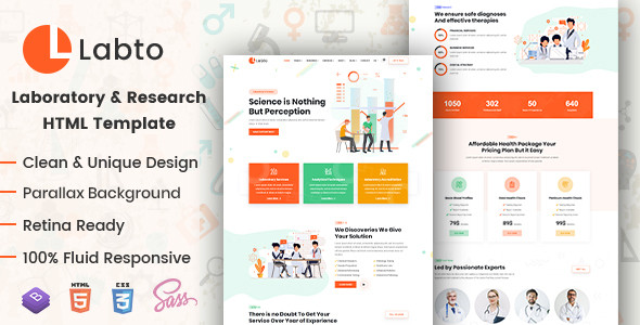 Labto - Laboratory & Science Research HTML Template