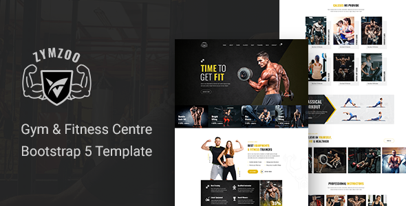 Zymzoo - Gym & Fitness Centre Bootstrap 5 Template
