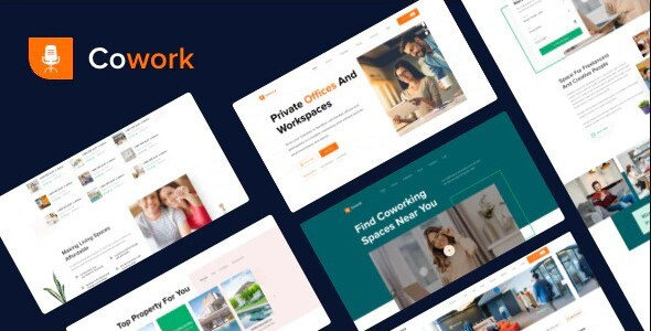 Co-work Real Estate Website - HTML Template Built With Bootstrap