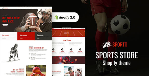 Sporto - Sports Clothing & Fitness Equipment Shopify Theme