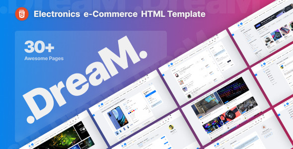 DreaM - Electronics eCommerce HTML Template