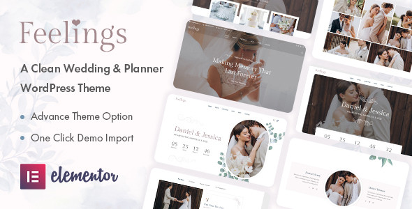 Feelings - Wedding & Planner WordPress Theme