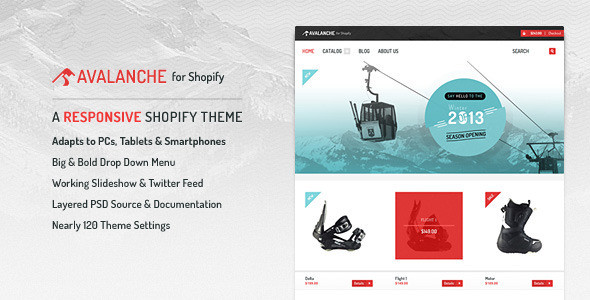 Avalanche for Shopify — Responsive Premium Theme