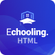 Echooling - Online Courses & Education HTML Template