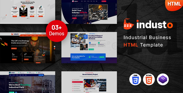 Industo - Industrial Industry & Factory Template