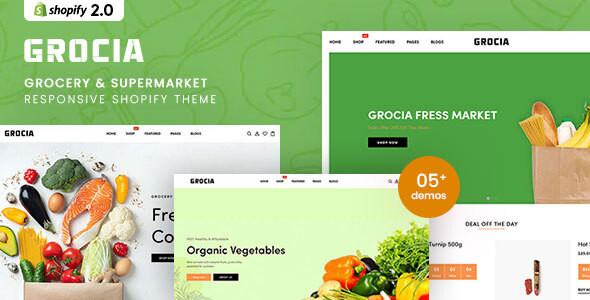 Grocia - Grocery & Supermarket Responsive Shopify Theme