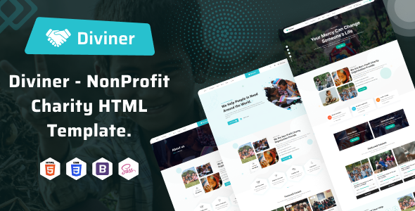 Diviner - NonProfit Charity HTML Template