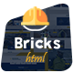 Bricks, Construction HTML Template + RTL Ready