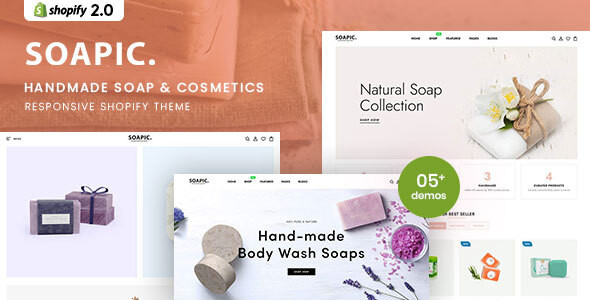 Soapic - Handmade Soap & Cosmetics Beauty Shopify 2.0 Theme