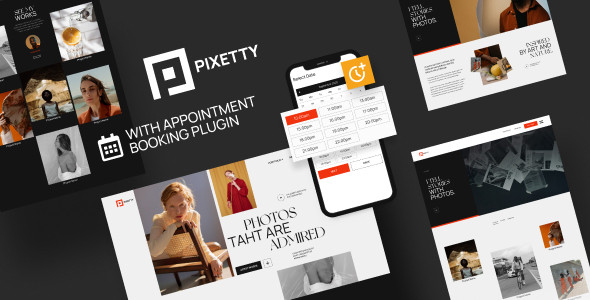 Pixetty - Photographer Booking Theme