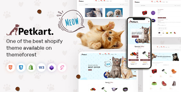 Petkart - Petstore and Petfood Responsive Shopify Theme