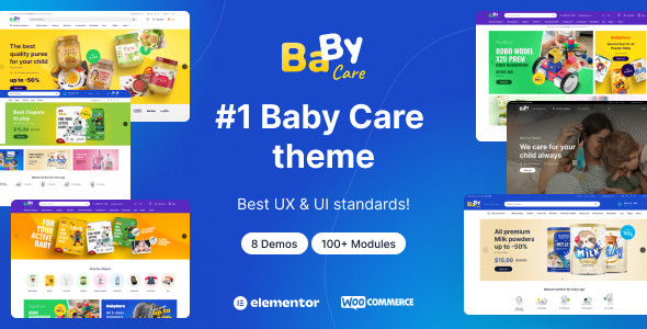 BabyCare - Kids Store WooCommerce WordPress Theme