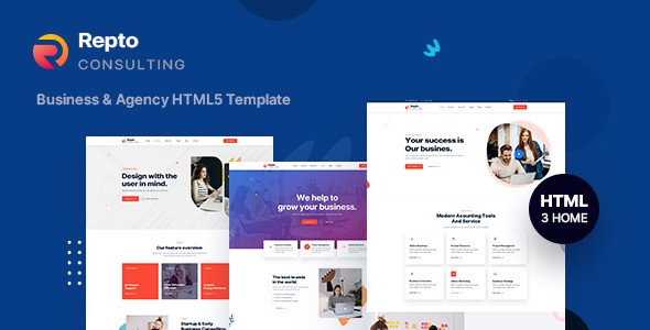 Repto - Business & Agency Consulting HTML5 Template