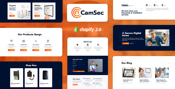 Camsec - Home Automation and CCTV Store Theme