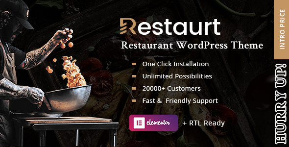 Restaurt - Restaurant WordPress Theme