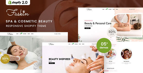 Faskin - Spa & Cosmetic Beauty Responsive Shopify 2.0 Theme