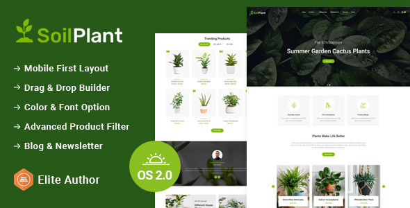 SoilPlant - Plants and Nursery Store Shopify 2.0 Responsive Theme